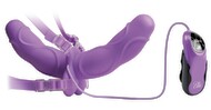 Vibrating Double Delight Strap-on