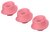 Heads Pack of 3 Pink