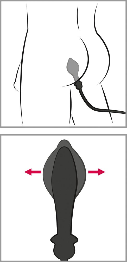 Auto-Throb Inflatable Vibrating Plug