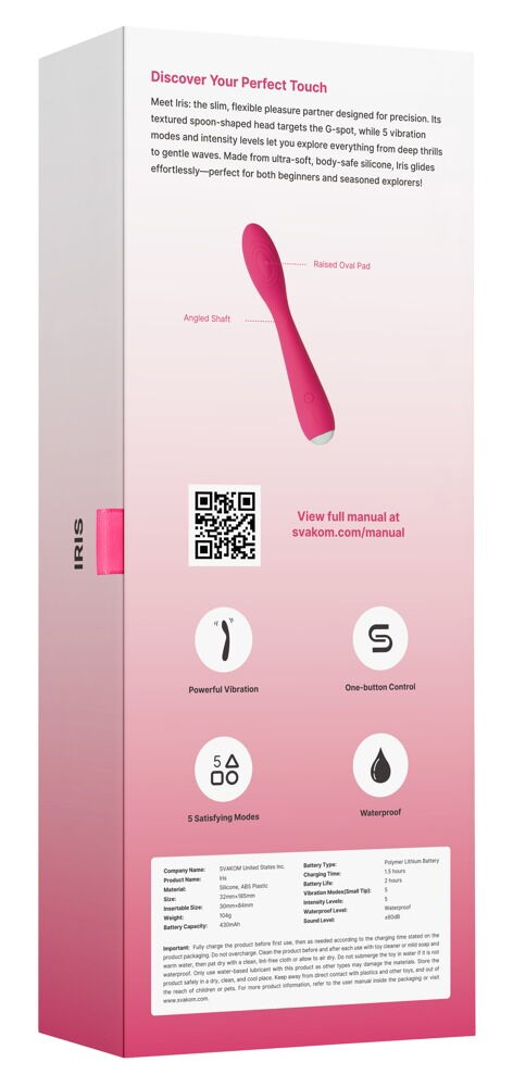 Iris Plum Red G-spot Vibrator