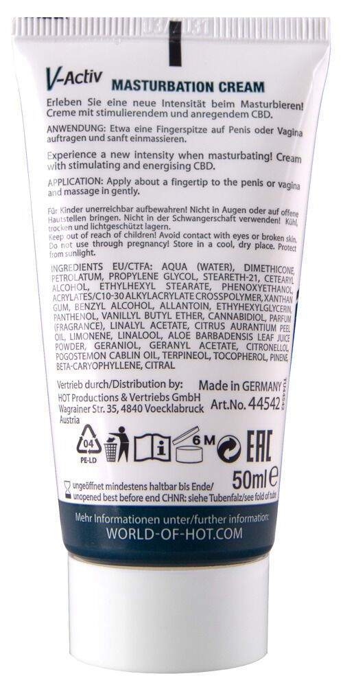 V-Activ Unisex Masturbation Cream