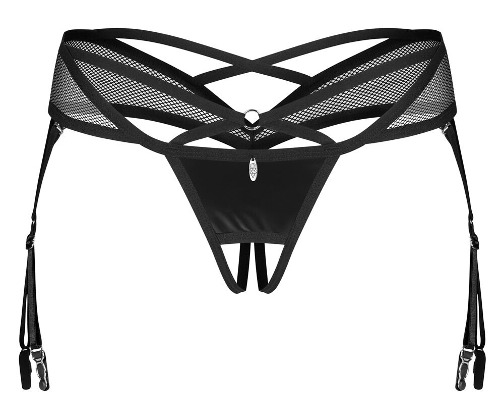 Crotchless Suspender String Dominna