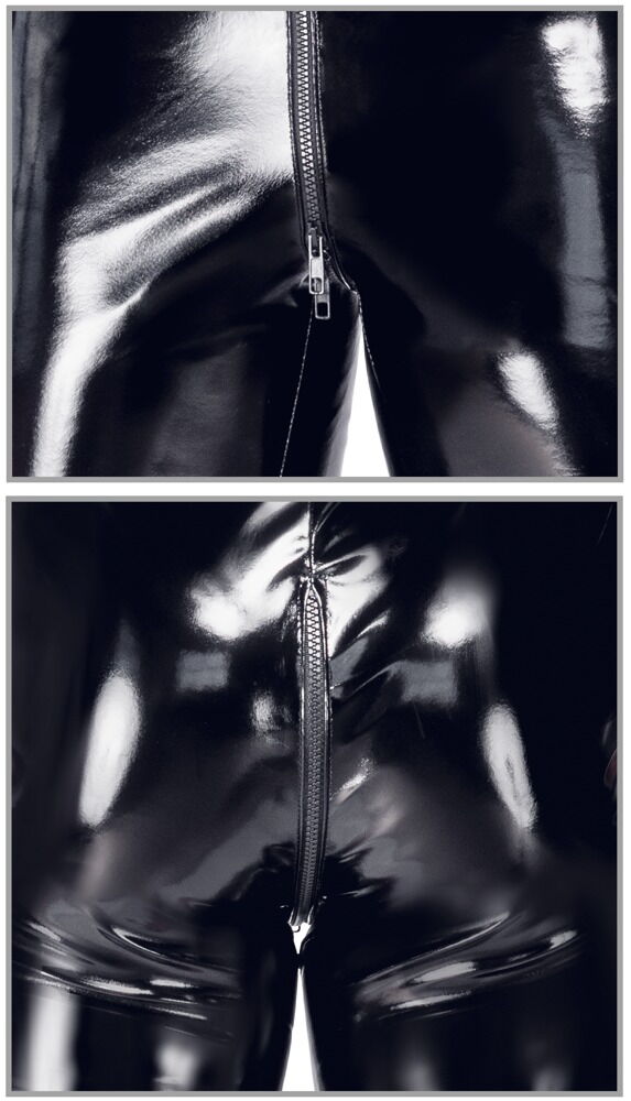 Short Vinyl Jumpsuit