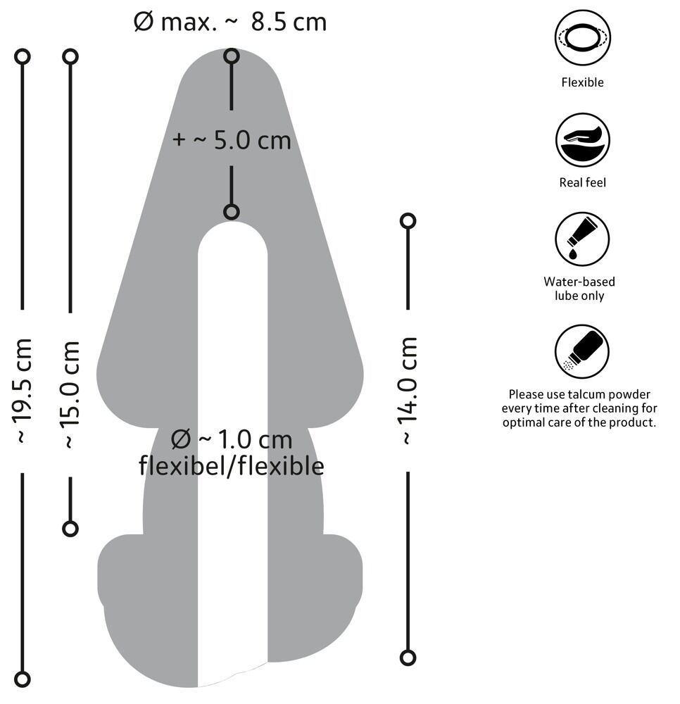 2in1 Butt Plug & Extension