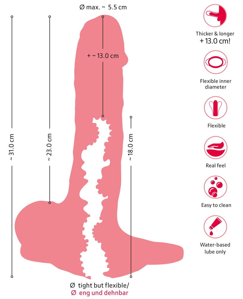 3in1 Extension, Dildo & Masturbator