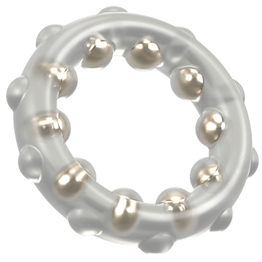 Cock Ring with Metal Balls