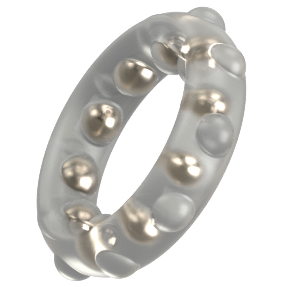 Cock Ring with Metal Balls