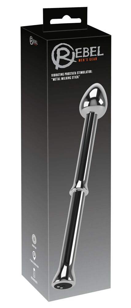Vibrating Prostata Stimulator: Metal Milking Stick