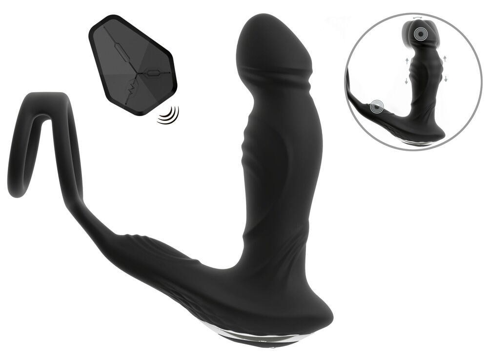RC Vibrating Prostate Plug with Nodding Function
