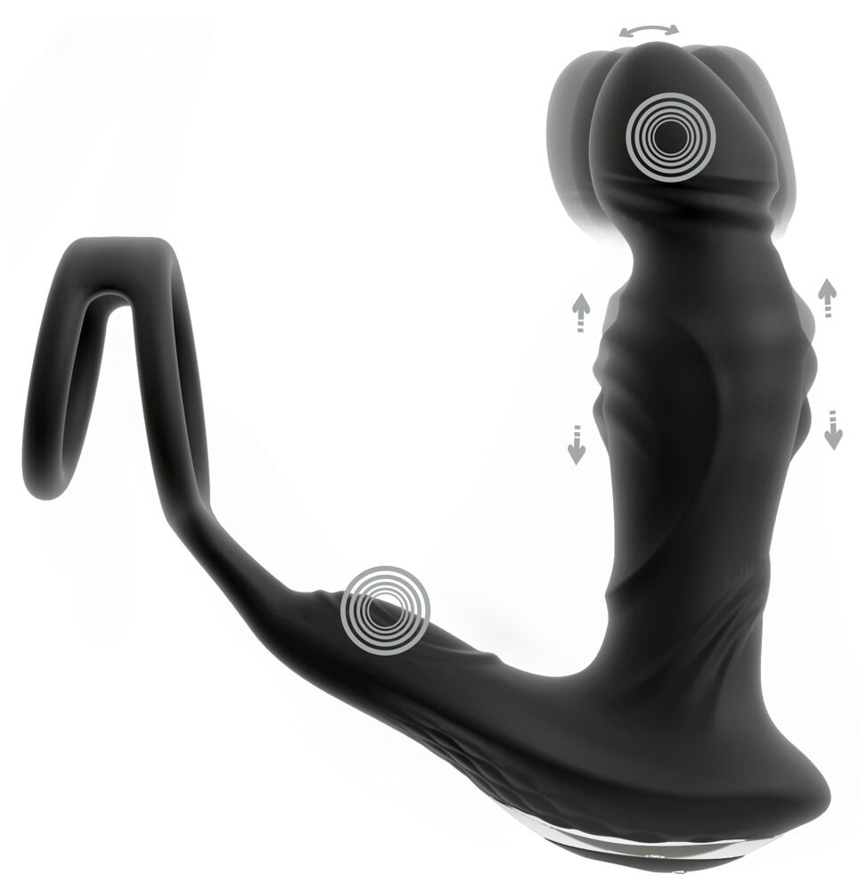 RC Vibrating Prostate Plug with Nodding Function