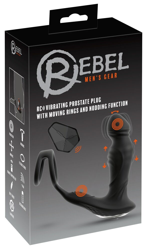 RC Vibrating Prostate Plug with Nodding Function
