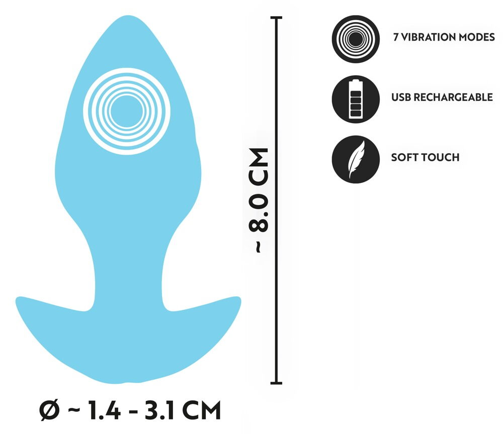 Vibrating Mini Butt Plug