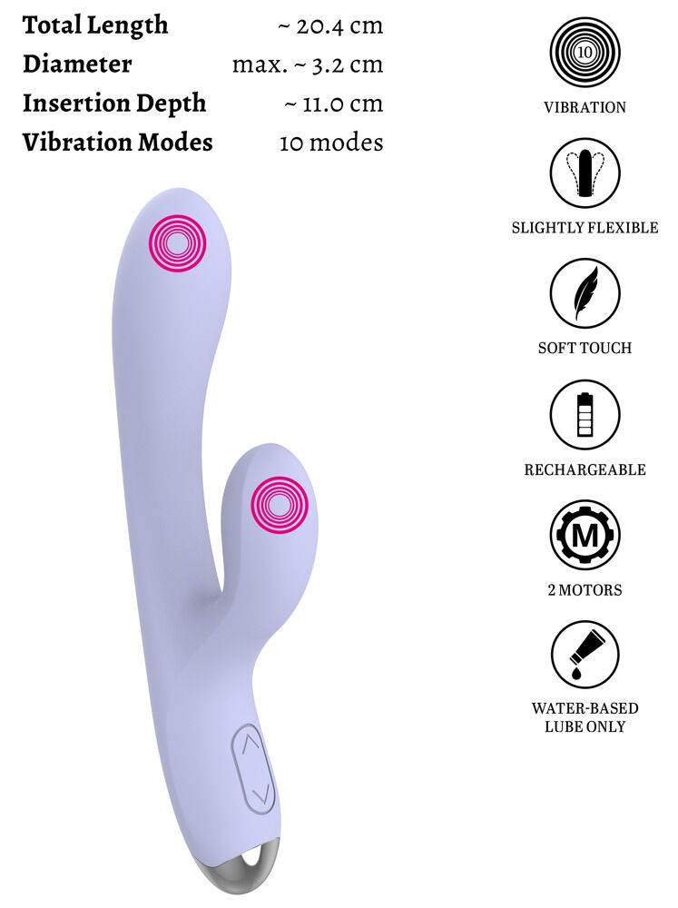 RIVANO Curved Rabbit Vibrator