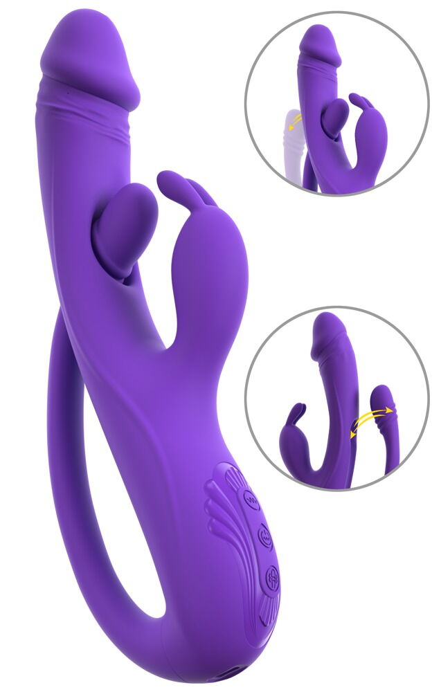 Rabbit Vibrator with G-Spot/Anal Tickler