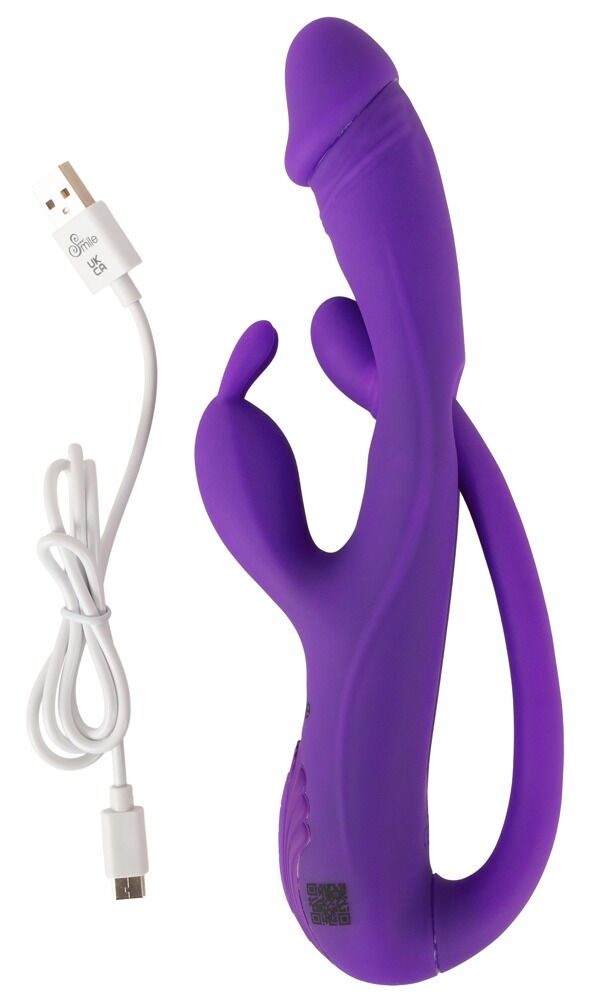 Rabbit Vibrator with G-Spot/Anal Tickler