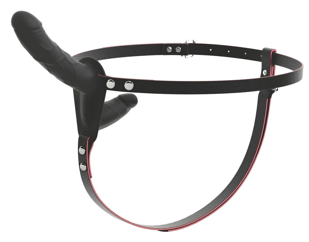 RC Vibrating Double Strap-On