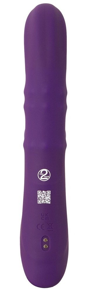 Nodding Rabbit Vibrator with 3 Moving Rings