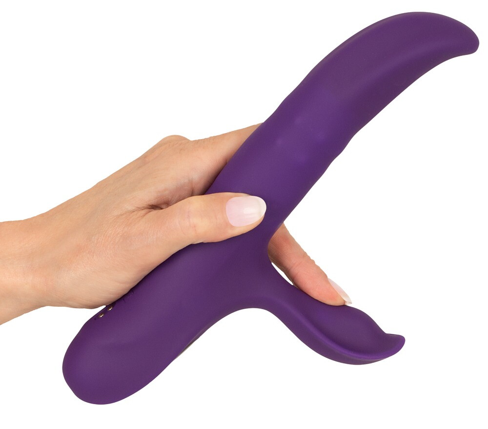 Nodding Rabbit Vibrator with 3 Moving Rings