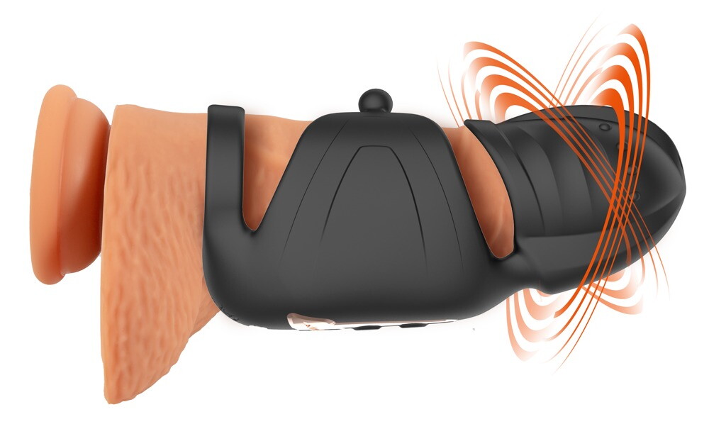 Cock Vibrator with Elliptical Moving Glans Stimulator
