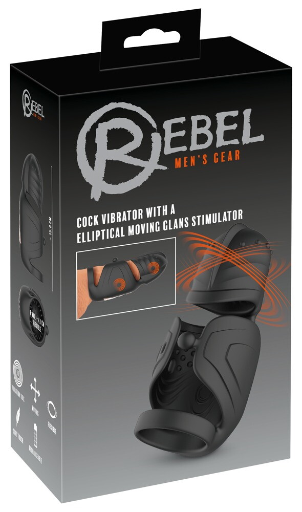 Cock Vibrator with Elliptical Moving Glans Stimulator