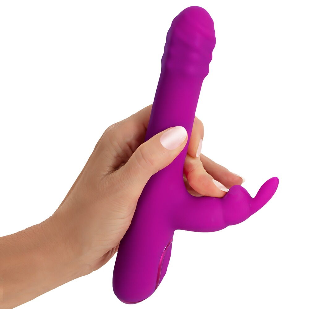 Rabbit Vibrator with Rotation and Thrust Function
