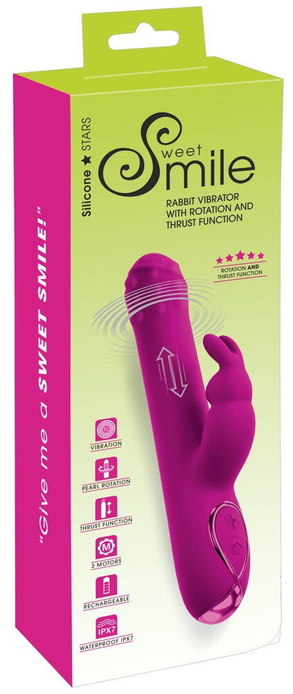 Rabbit Vibrator with Rotation and Thrust Function