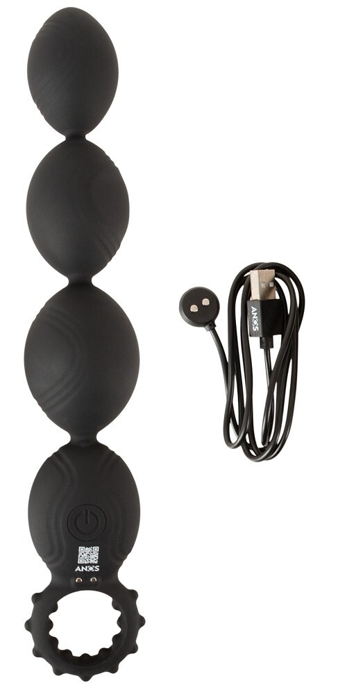Flexible XL Anal Beads with Deep Vibrations