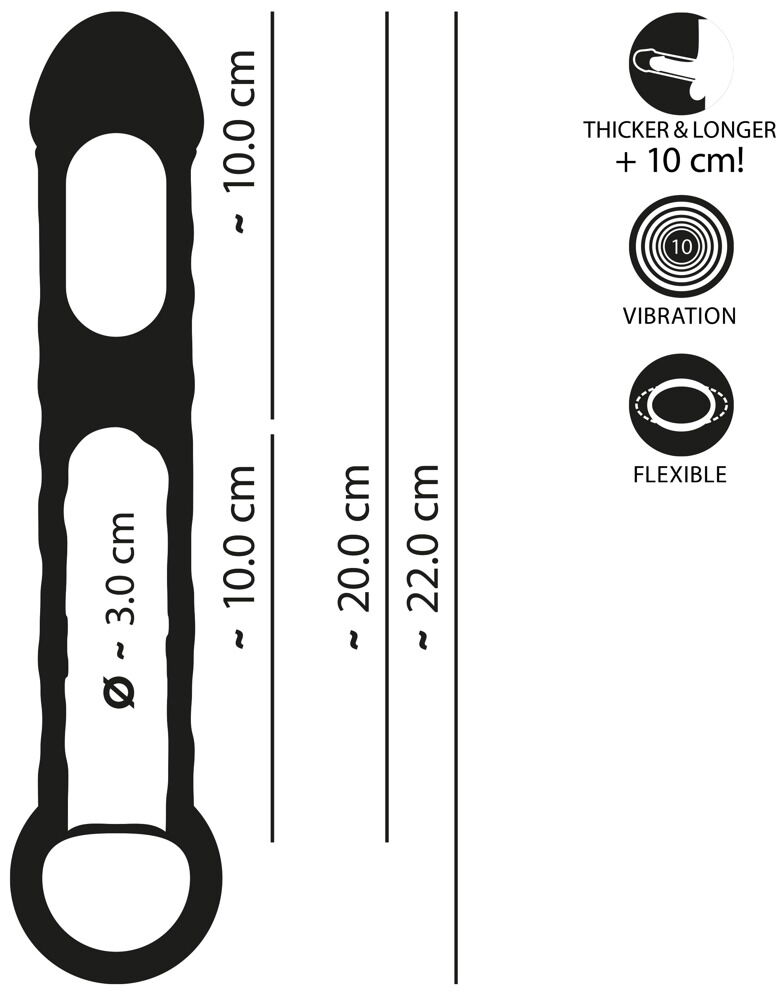 RC Vibrating Extension Sleeve