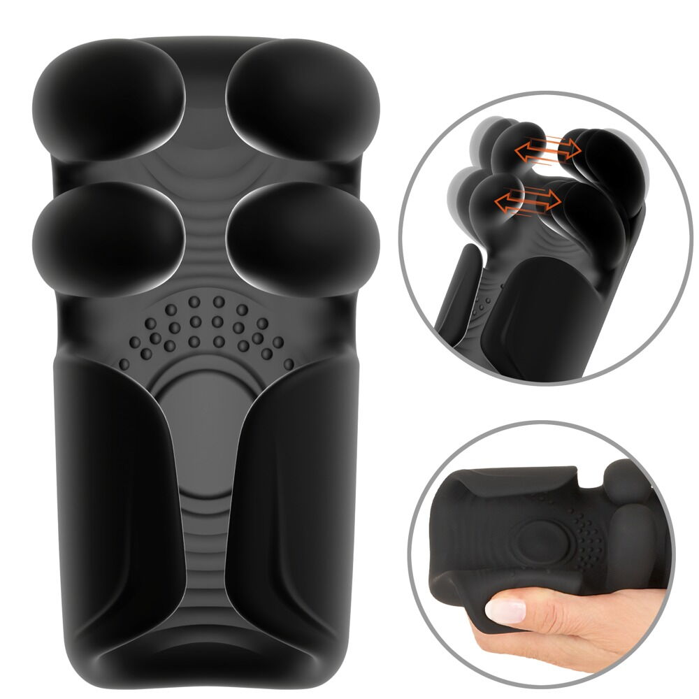 Pulsating & Vibrating Masturbator With Opening & Closing Arms