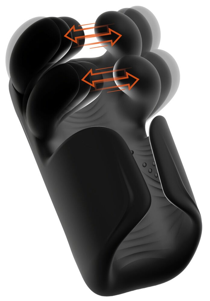 Pulsating & Vibrating Masturbator With Opening & Closing Arms