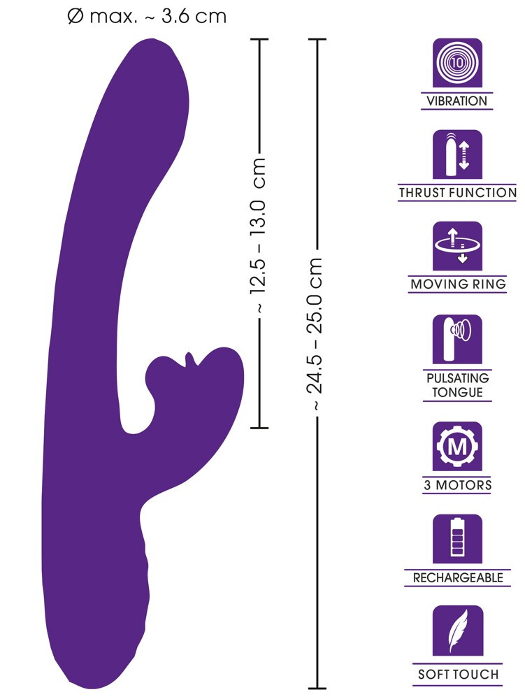 Thrusting Vibrator with a Moving Ring