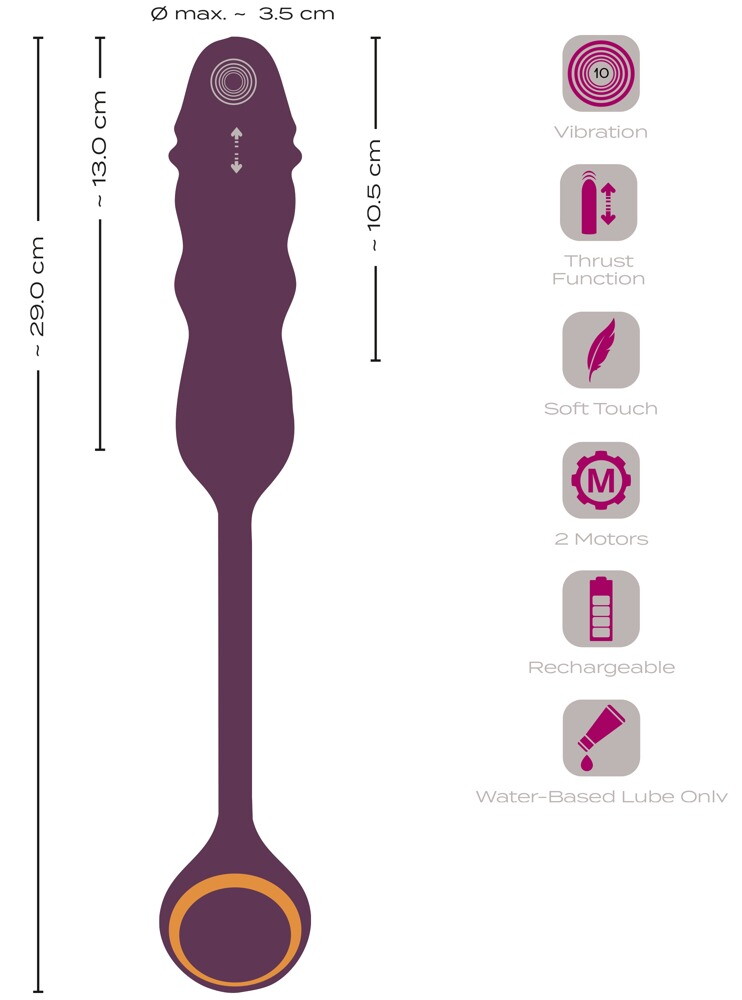 Vibrating + Thrusting Bullet Vibrator