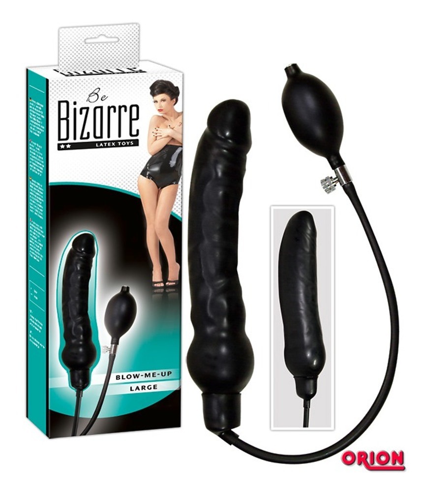 Vyfoukni mě Latexový dildo Černé