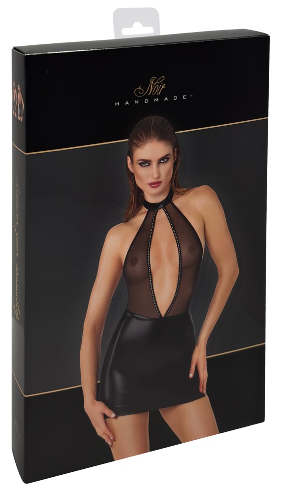 Noir Kleid glitz XL – Minikleid